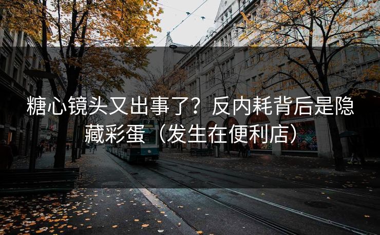 糖心镜头又出事了？反内耗背后是隐藏彩蛋（发生在便利店）